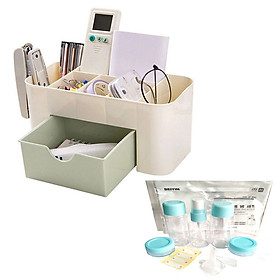 Mua Kệ nhựa đựng đồ trang điểm  đồ dùng cá nhân 7 ngăn có ngăn kéo tiện dụng tặng bộ dụng cụ chiết mỹ phẩm