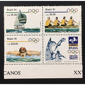 Bộ tem K4 BRAZIL 1991 MNH OLYMPICS.