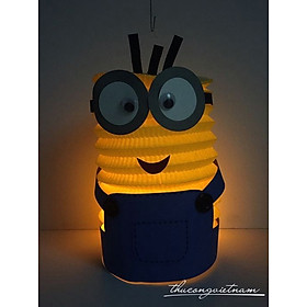 Lồng đèn giấy xếp minion đã trang trí