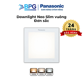 Mua Đèn LED Âm trần Downlight Neo Slim Panasonic Vuông đơn sắc Công suất 9W siêu mỏng nguồn rời  xuất xứ Indonesia  NNP72250  NNP72255