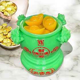 Bát tụ bảo đá tự nhiên RỒNG VIỆT, bát tụ tài đặt ban thần tài, két sắt, bàn làm việc
