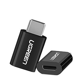 Ugreen UG30391US157TK Màu Đen Đầu chuyển đổi TYPE C sang MICRO USB vỏ nhựa ABS - HÀNG CHÍNH HÃNG