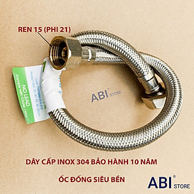 Mua DÂY CẤP NƯỚC INOX 304 CHUẨN XỊN  ỐC ĐỒNG MẠ XI SIÊU BỀN CAO CẤP CHO VÒI LAVABO  BỒN CẦU  BÌNH NÓNG LẠNH