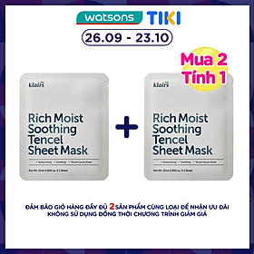 Mặt Nạ Dear Klairs Dưỡng Ẩm Và Làm Mịn Da Rich Moist Soothing Tencel Sheet Mask 25ml