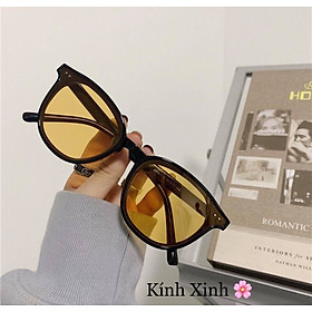 Kính râm, Kính màu Mắt tròn màu vàng đi xuyên Đêm