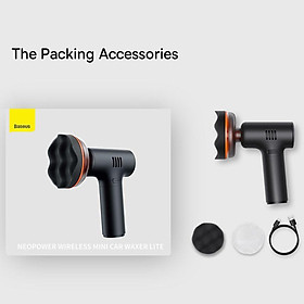 Mua Máy đánh bóng Baseus NeoPower Wireless Mini Car Waxer Lite CRLQ000001 mini không dây - hàng chính hãng
