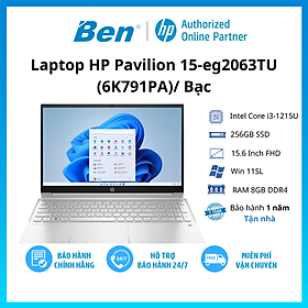 Laptop HP Pavilion 15-eg2063TU (6K791PA) (i3-1215U | 8GB | 256GB | Hãng sản xuất Intel UHD Graphics | 15.6' FHD | Win 11) Hàng chủ yếu hãng