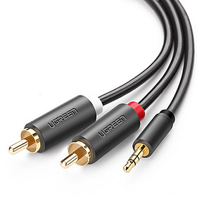 Mua Dây loa 3.5mm ra 2 RCA dài 10m (hoa sen) Ugreen 10514 chính hãng