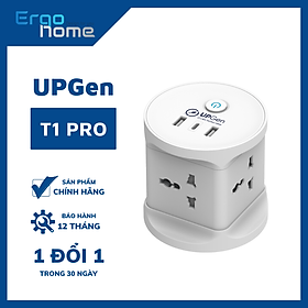 Mua Ô cắm điện đa năng UPGEN T1 PRO có 2 cổng sạc USB 1 cổng TypeC cho điện thoại  4 ổ cắm chịu tải 2500W  dây điện dài 2.5m  An Toàn  Chống Cháy  Chống Giật  BH 12 tháng