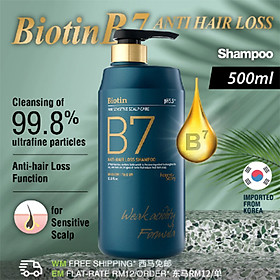 Dầu gội xả thảo dược thiên nhiên Biotin B7 Anti Hair Loss Shampoo cân bằng độ PH 5.5 Hàn Quốc