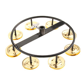 Tambourine With Steel Bells For Percussion Musical Instrument