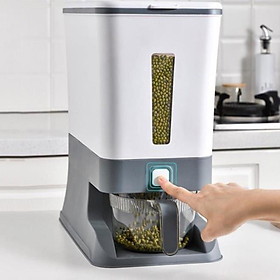 Thùng đựng gạo Thông minh Hàng cao cấp Dung tích 12L - Thùng Đựng Gạo 12Kg Công Nghệ Nhật Bản-