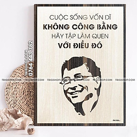 Mua Mẫu tranh mã 039  Cuộc sống vốn dĩ không công bằng  hãy làm quen với điều đó