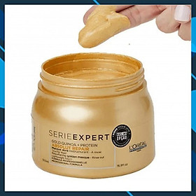 Dầu hấp ủ nhũ vàng phục hồi tóc hư tổn nặng L ORÉAL Serie Expert Gold