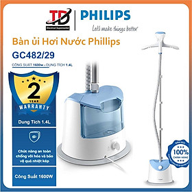 Bàn Ủi Hơi Nước Đứng Philips GC482/29, 1600W-1.4Lit, Hàng Chính Hãng