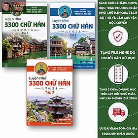 [Download Sách] Sách - Combo Luyện Nhớ Chữ Hán 3 Quyển - Mẹo Nhớ Chữ Hán Qua 214 Bộ Thủ - Hack Não Chữ Hán - Phạm Dương Châu 