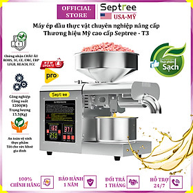 Mua Máy ép dầu thực vật chuyên nghiệp phiên bản nâng cấp hoàn toàn thương hiệu cao cấp Septree T3 - Hàng Nhập Khẩu