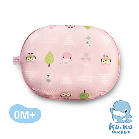 GỐI SƠ SINH HỖ TRỢ ĐẦU 3D THIẾT KẾ RÃNH CÔNG THÁI HỌC CHO BÉ TỪ 0M+ KUKU KU2078/KU2079