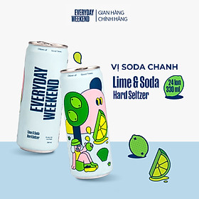 Thùng 24 lon Everyday Weekend Cocktail vị Soda Chanh 330ml lon