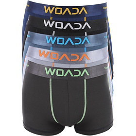 Bộ 5 Quần Boxer Nam Woada Thun Lạnh 4 Chiều LK115 (Size