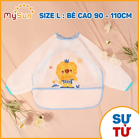Áo yếm ăn dặm cho bé trai gái choàng chống thấm dài tay MySun