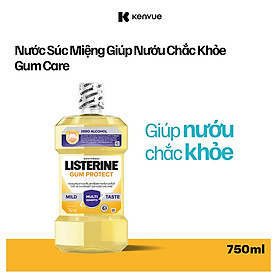 Nước Súc Miệng Giúp Nướu Chắc Khỏe Listerine Gum Protect Zero Alcohol - Dung Tich 250ml -750ml