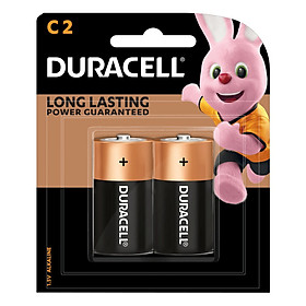 Vỉ 2 Viên Pin Trung ( Pin C ) DURACELL 1,5V Siêu Bền - Hàng chính hãng