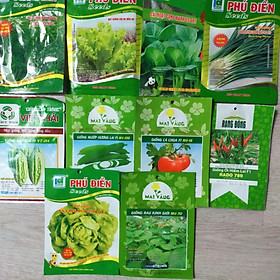 Combo 10 loại hạt giống dễ trồng cho người mới tập tành trồng rau, chi tiết y hình và mô tả