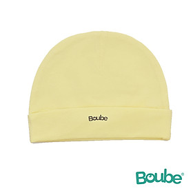 Set phụ kiện nón, bao tay, bao chân màu vàng cho bé sơ sinh Boube, Vải Cotton Organic thoáng mát - Size Newborn