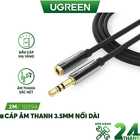 Dây AV nối dài 3.5mm đầu mạ vàng dài từ 0.5-2m UGREEN AV118 - Hàng chính hãng