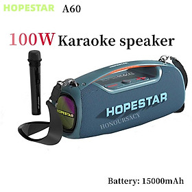 Loa Bluetooth karaoke Hopestar A60 100W Công Suất Cao Ngoài Trời Di Động Không Dây Cột Trung Tâm Âm Nhạc Loa Siêu Trầm Âm Thanh Siêu Nền Màu sắc: Đen