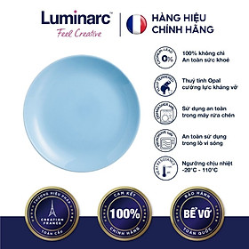 Bộ 6 Đĩa Thuỷ Tinh Luminarc Diwali Light Blue 27cm - LUDIP2015