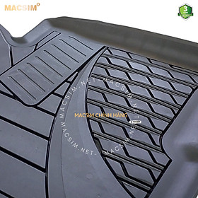 Thảm lót sàn ô tô nhựa TPE Silicon KIA Sportage 2022 + Black Nhãn hiệu Macsim