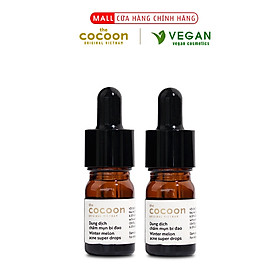 Combo 2 chai Dung dịch chấm mụn bí đao Cocoon 5ml/chai dành cho mụn sưng viêm