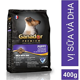 Thức ăn cho chó con Ganador vị Sữa và DHA - Puppy Milk with DHA 400gr
