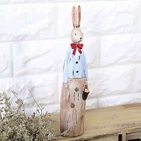 Rabbit Statue Home Decor Wedding Gift Ornament Figurines Desktop Decor