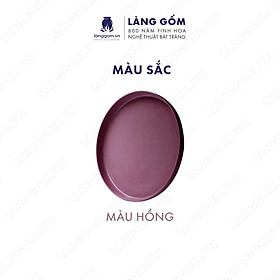 Đĩa gốm sứ cao cấp đựng bánh kẹo kiểu lòng chảo - Gốm sứ Bát Tràng