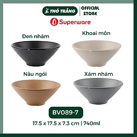 Tô nhám nhựa melamine có vân cao cấp Superware Thái Lan - BV089-7
