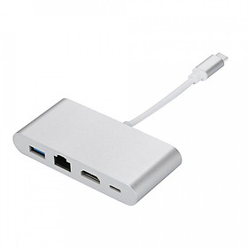 Cáp chuyển đổi Type C sang HDMI - USB 3.0 - LAN - Type C