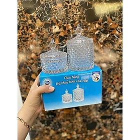 Mua BỘ 2 HŨ ĐỰNG MỨT TẾT  TRÁI CÂY  TIỆC BÀN TRÀ