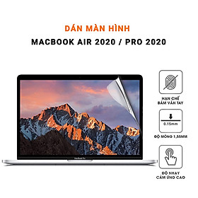 Miếng dán màn hình dành cho Macbook Air 2020/ Pro 2020 / M1 - Screen Guard HD chống trầy xước