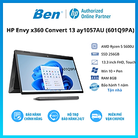 Mua Laptop HP Envy x360 Convert 13 ay1057AU R5 5600U/8GB/256GB/13.3 F/Touch/Pen/Win11/(601Q9PA)/Đen - Hàng chính hãng
