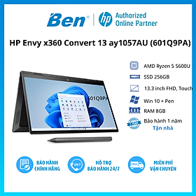 Hình ảnh Laptop HP Envy x360 Convert 13 ay1057AU R5 5600U/8GB/256GB/13.3"F/Touch/Pen/Win11/(601Q9PA)/Đen - Hàng chính hãng