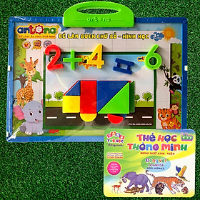 Đồ Chơi Bảng Nam Châm Bé Làm Quen Chữ Số Và Hình Học Tặng Kèm Bộ Thẻ Học Thông Minh Song Ngữ Anh Việt Chủ Đề Ngẫu Nhiên