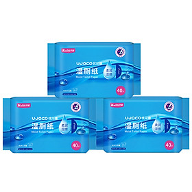 Khăn Giấy Ướt Kaili 40 Miếng (3 Gói)