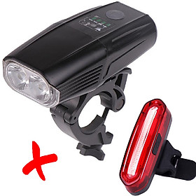 COMBO Đèn LED 2 Pha Xe Đạp Siêu Sáng 5503 Và Đèn Cọc Yên Xe Đạp AQY096