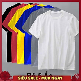 Áo thun trơn nam form rộng phong cách hàn quốc vải poly cotton mịn Nhiều màu đủ size SIÊU SALE