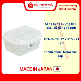 Mua Rổ Úp Chén Đĩa (Kèm Nắp Đậy) - Nội Địa Nhật Bản