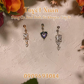 Khuyên rốn mẫu mới chất liệu thép y tế cao cấp cho các bạn nữ- GRKRTT23