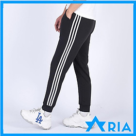 Quần Thể Thao Jogger 3 sọc Nam Nữ Chất vải nỉ Poly co dãn thể thao